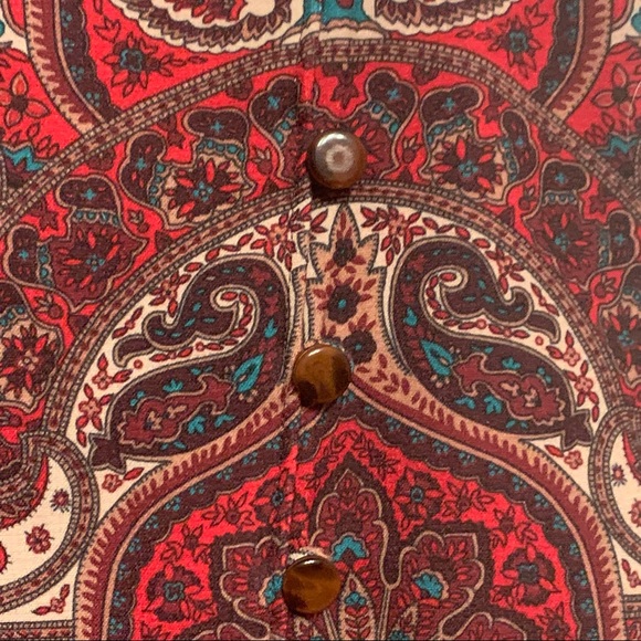 NWT Talbots Paisley Medallion Lined Skirt - Picture 4 of 6